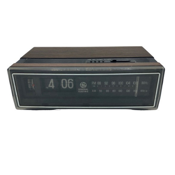 Vintage Other Vintage Ge General 7435d Walnut Grain Electric Flip